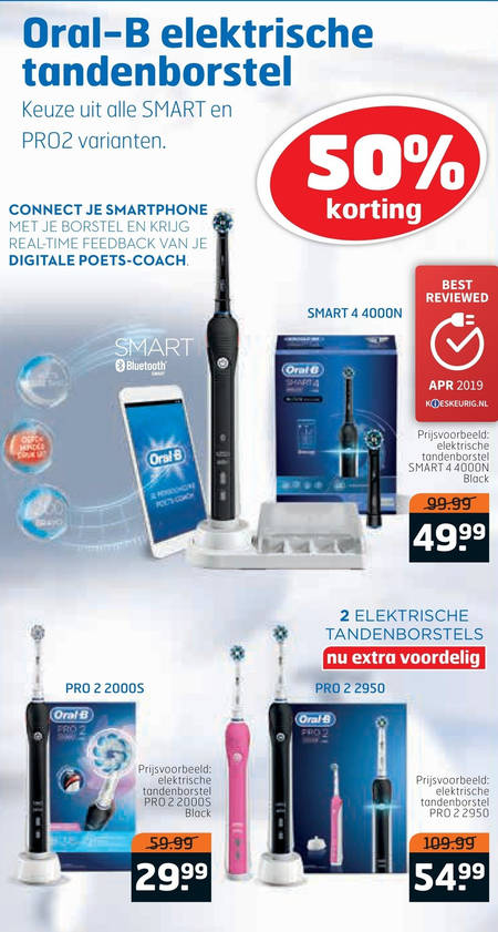 Braun Oral-B   electrische tandenborstel folder aanbieding bij  Trekpleister - details