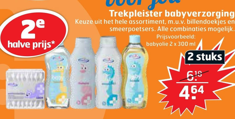 Trekpleister Huismerk   babyshampoo, babywattenstaafjes folder aanbieding bij  Trekpleister - details