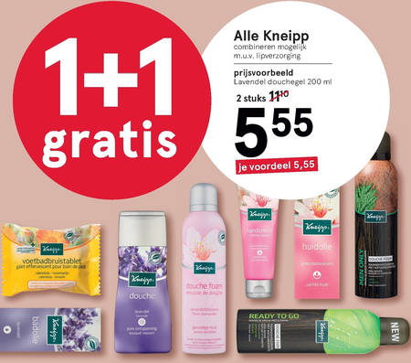 Kneipp   bodylotion, badolie folder aanbieding bij  Etos - details