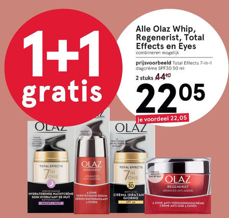 Olaz   dagcreme, oogcreme folder aanbieding bij  Etos - details