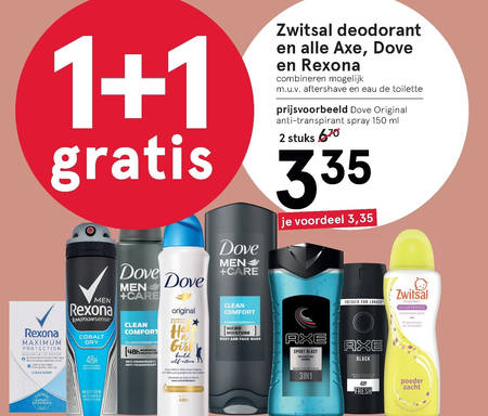 Axe   douchegel, deodorant folder aanbieding bij  Etos - details