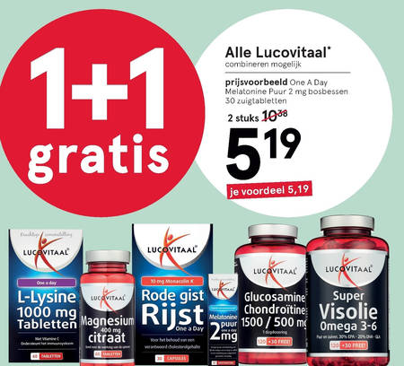 Lucovitaal   voedingssupplement folder aanbieding bij  Etos - details