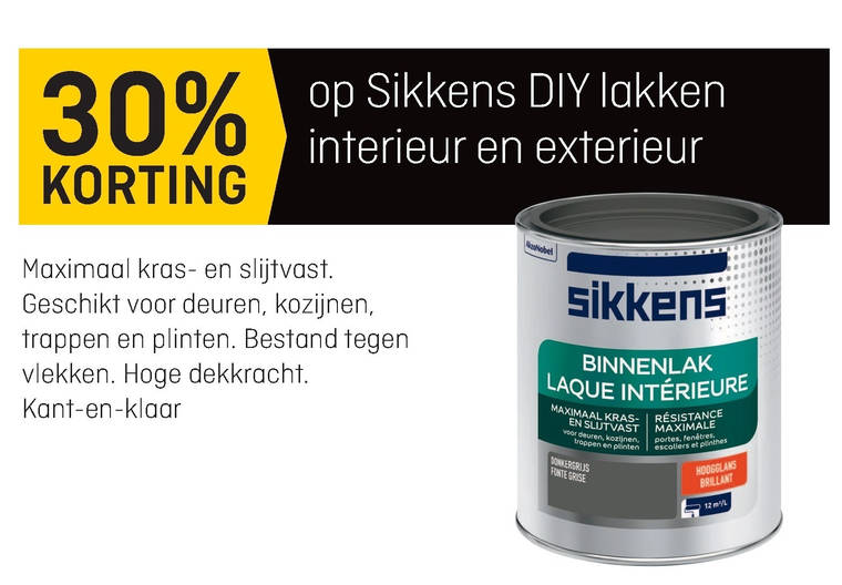 Sikkens   lak folder aanbieding bij  Hubo - details