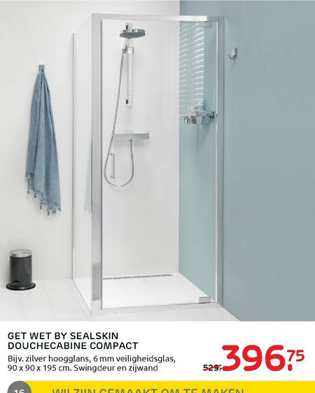 Get Wet   douchecabine folder aanbieding bij  Praxis - details