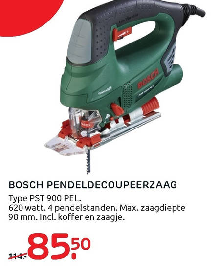 Bosch   decoupeerzaag folder aanbieding bij  Praxis - details