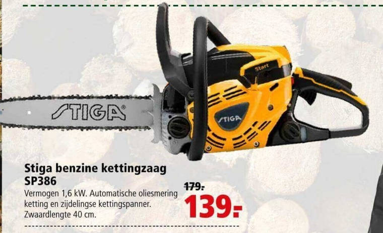 Stiga   kettingzaag folder aanbieding bij  Welkoop - details