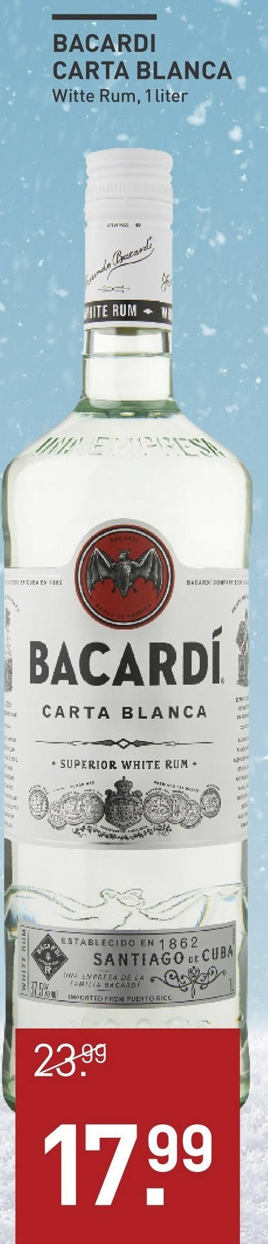 Bacardi   rum folder aanbieding bij  Gall & Gall - details