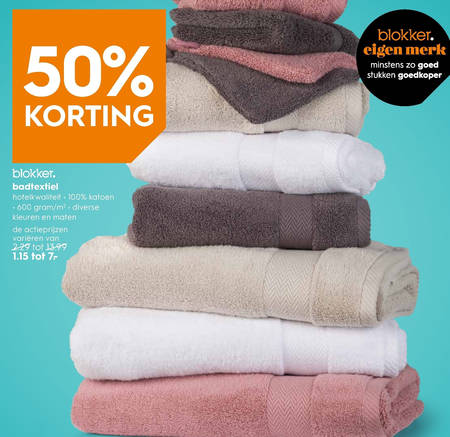 escort weduwe sensatie baddoek, badtextiel folder aanbieding bij Blokker - details