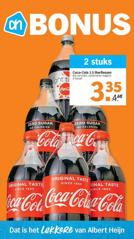 Coca-Cola   cola folder aanbieding bij  Albert Heijn - details