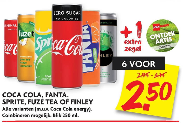 Fuze Tea   ice tea, frisdrank folder aanbieding bij  Dekamarkt - details