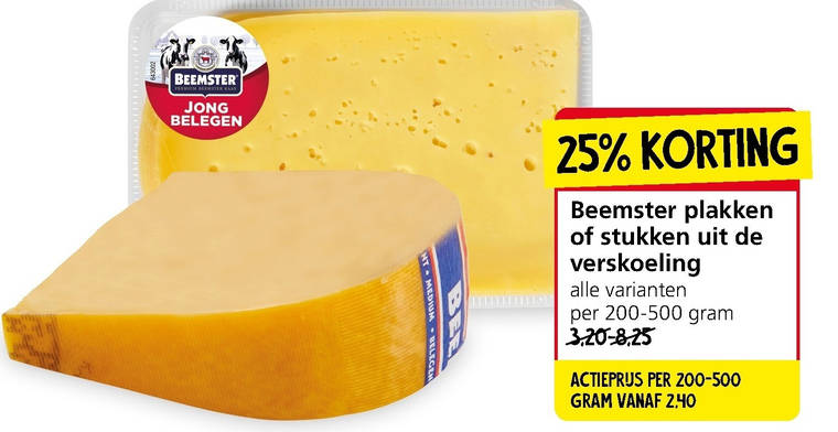 Beemster   kaasplakken, kaas folder aanbieding bij  Jan Linders - details