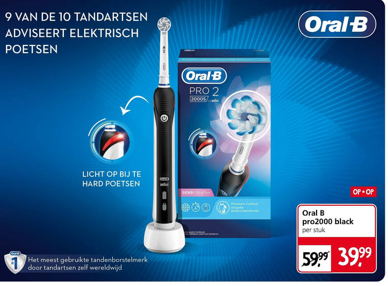 Braun Oral-B   electrische tandenborstel folder aanbieding bij  Jan Linders - details