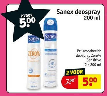 Sanex   deodorant folder aanbieding bij  Kruidvat - details