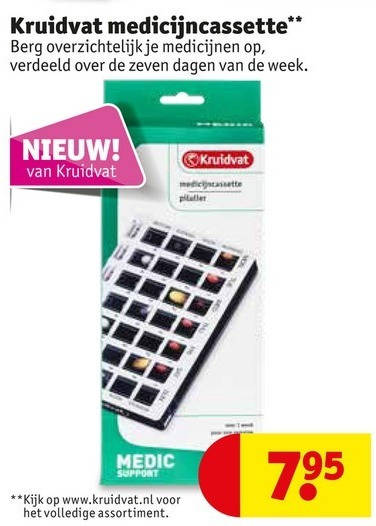 pillendoos folder aanbieding Kruidvat - details