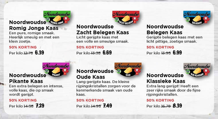 Noordwoudse   kaas folder aanbieding bij  Vomar - details