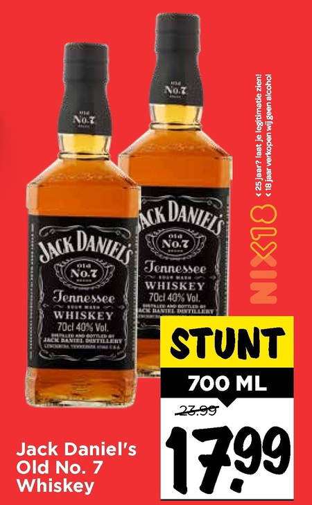 Jack Daniels   whisky folder aanbieding bij  Vomar - details