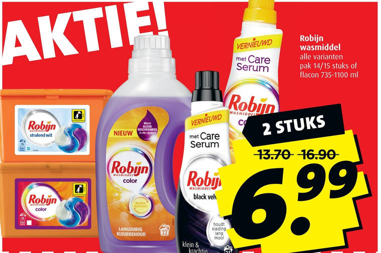 Robijn   wasmiddel folder aanbieding bij  Boni - details