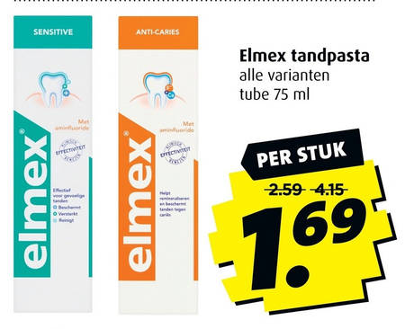 Elmex   tandpasta folder aanbieding bij  Boni - details