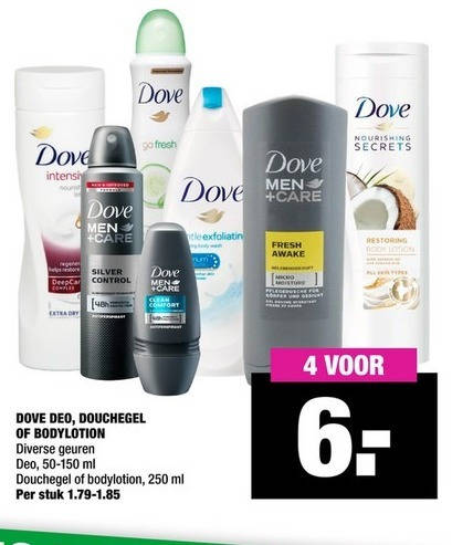 Dove   douchegel, deodorant folder aanbieding bij  Big Bazar - details