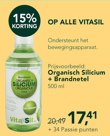 Vitasil   voedingssupplement folder aanbieding bij  Holland & Barrett - details