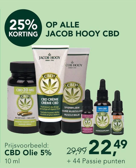 Jacob Hooy   voedingssupplement, huidverzorging folder aanbieding bij  Holland & Barrett - details