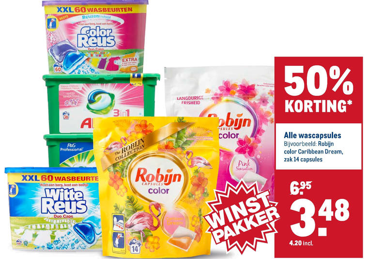 Witte Reus   wasmiddel folder aanbieding bij  Makro - details