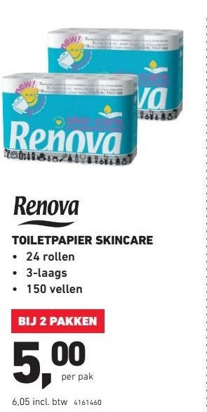 Renova   toiletpapier folder aanbieding bij  Office Centre - details