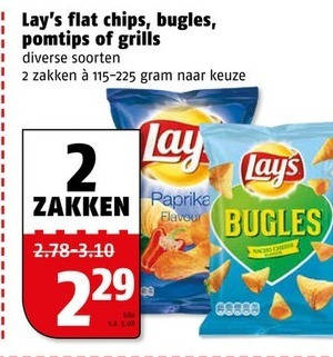 Lays   chips, zoutje folder aanbieding bij  Poiesz - details