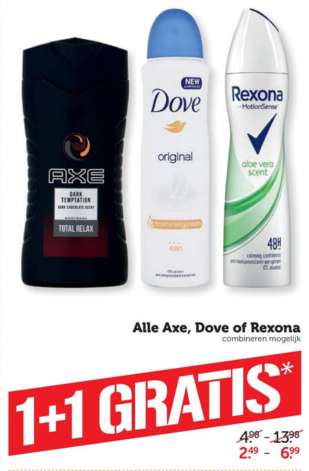 Axe   douchegel, deodorant folder aanbieding bij  Coop - details