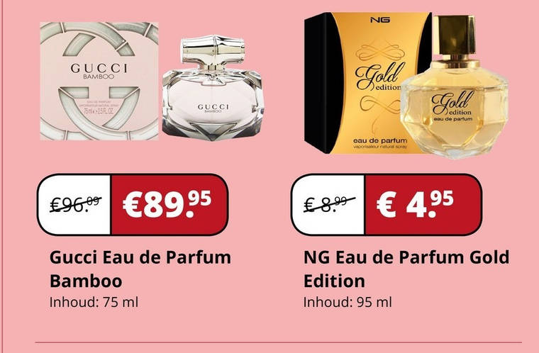 Gucci   eau de parfum folder aanbieding bij  Voordeeldrogisterij.nl - details