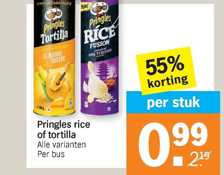 Pringles   chips folder aanbieding bij  Albert Heijn - details