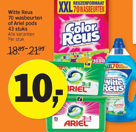 Color Reus   wasmiddel folder aanbieding bij  Albert Heijn - details