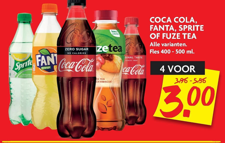 Coca-Cola   cola, frisdrank folder aanbieding bij  Dekamarkt - details