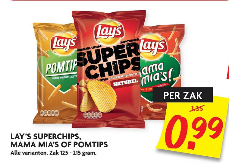 Lays   chips, zoutje folder aanbieding bij  Dekamarkt - details