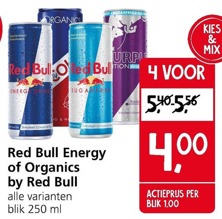 Red Bull   frisdrank, energiedrank folder aanbieding bij  Jan Linders - details