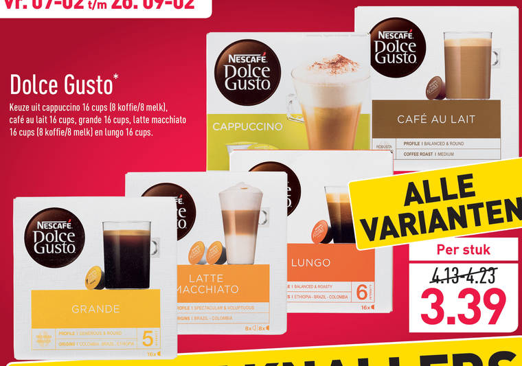 Nescafe Dolce Gusto Capsules Folder nbieding Bij Aldi Details