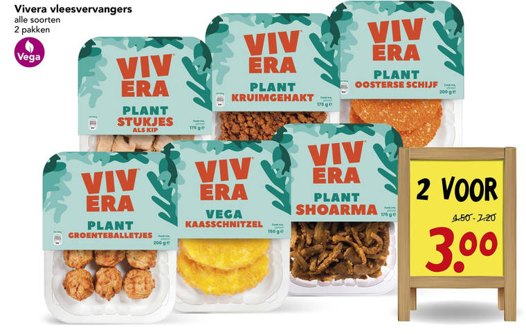 Vivera   vegetarisch folder aanbieding bij  Deen - details