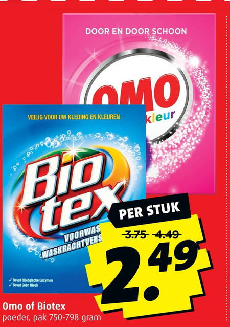 Biotex   wasmiddel, handwasmiddel folder aanbieding bij  Boni - details