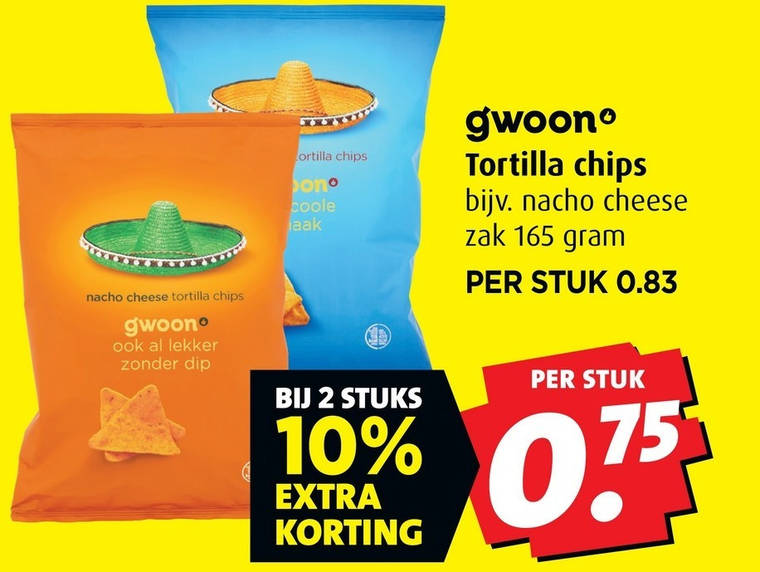 Gwoon   chips folder aanbieding bij  Boni - details