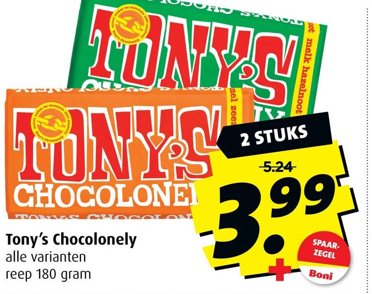 Tony Chocolony   chocolade folder aanbieding bij  Boni - details