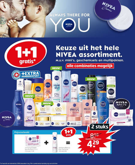 Nivea   gezichtsverzorging, douchegel folder aanbieding bij  Trekpleister - details