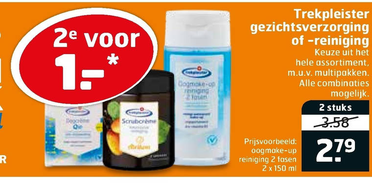 Trekpleister Huismerk   dagcreme, gezichtsverzorging folder aanbieding bij  Trekpleister - details