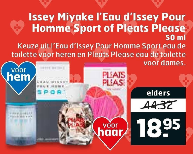 Issey Miyake   eau de toilette folder aanbieding bij  Trekpleister - details