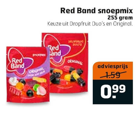 Red Band   drop, snoep folder aanbieding bij  Trekpleister - details