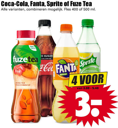 Coca-Cola   ice tea, cola folder aanbieding bij  Dirk - details