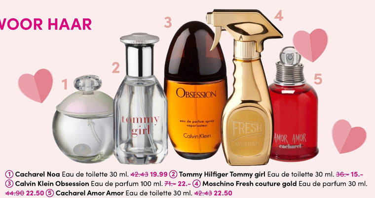 Tommy Hilfiger   eau de parfum, eau de toilette folder aanbieding bij  DA - details