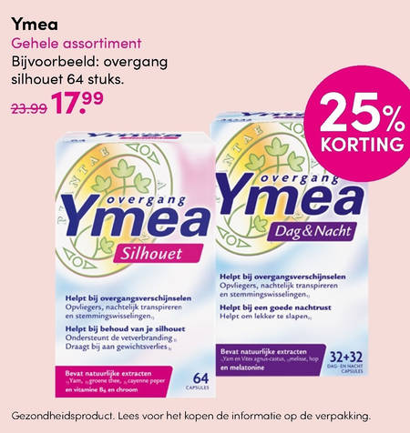 Ymea   voedingssupplement folder aanbieding bij  DA - details