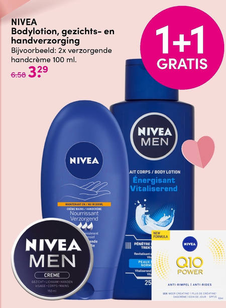 Nivea   handcreme, bodylotion folder aanbieding bij  DA - details