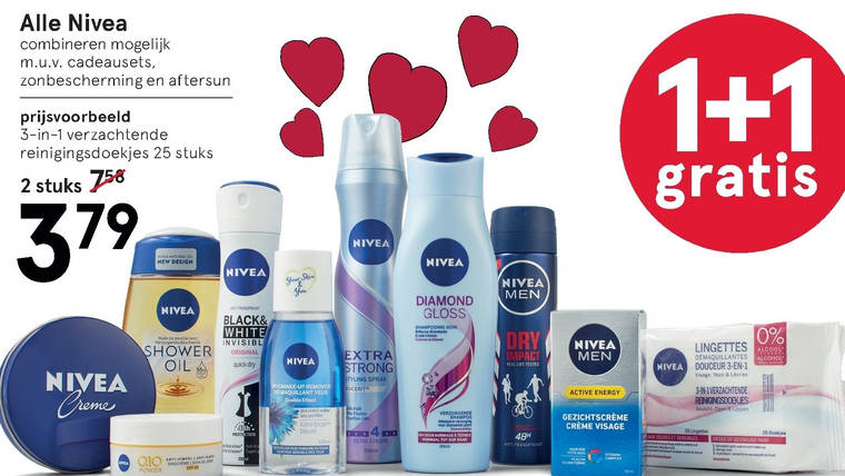 Nivea   deodorant, shampoo folder aanbieding bij  Etos - details