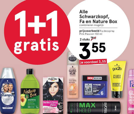 Nature Box   hairspray, deodorant folder aanbieding bij  Etos - details